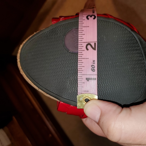 Me Too 8m kitten heels red patten sandal - Persil - Picture 9 of 9